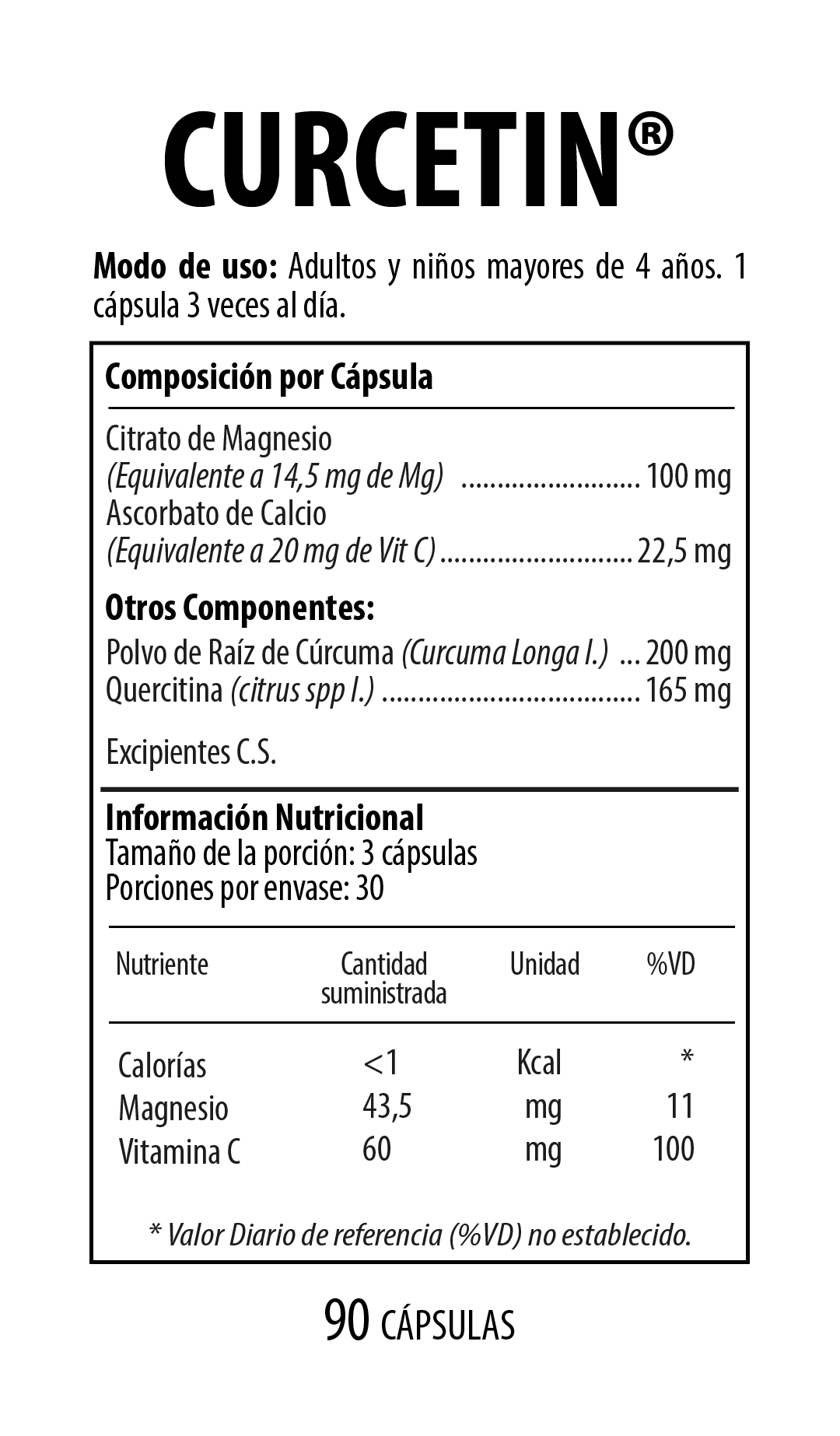 Curcetin - Base de Cúrcuma y Quercetina - Nutrabiotics