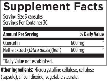 Quercetin + Nettles - Design For Health - 90 Cápsulas Vegetarianas