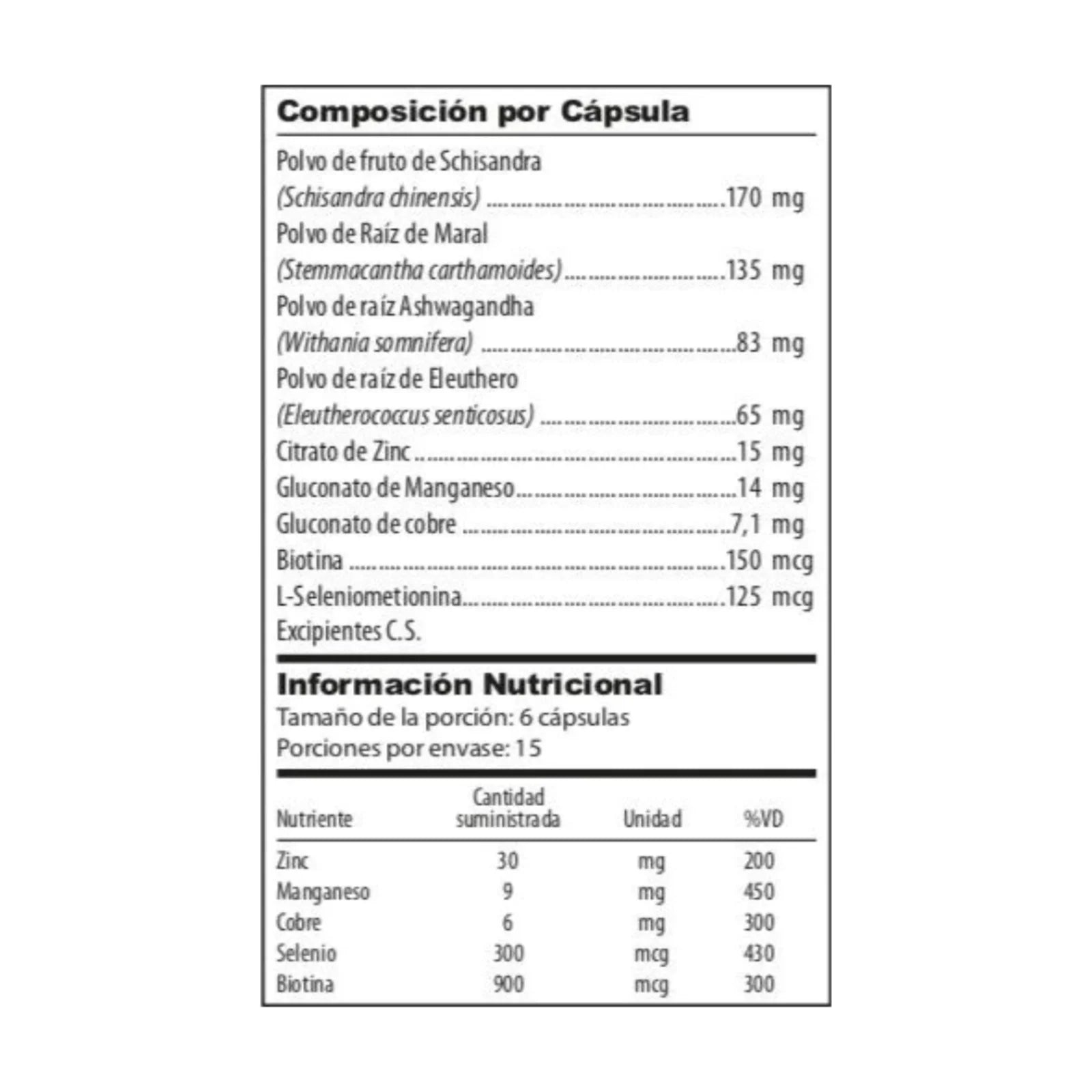 Adaptessens Nutrabiotics Adaptógenos y Minerales - foto 2