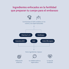 Fertility Support • Auxiliar en Fertilidad • 90 Cápsulas • nutriADN