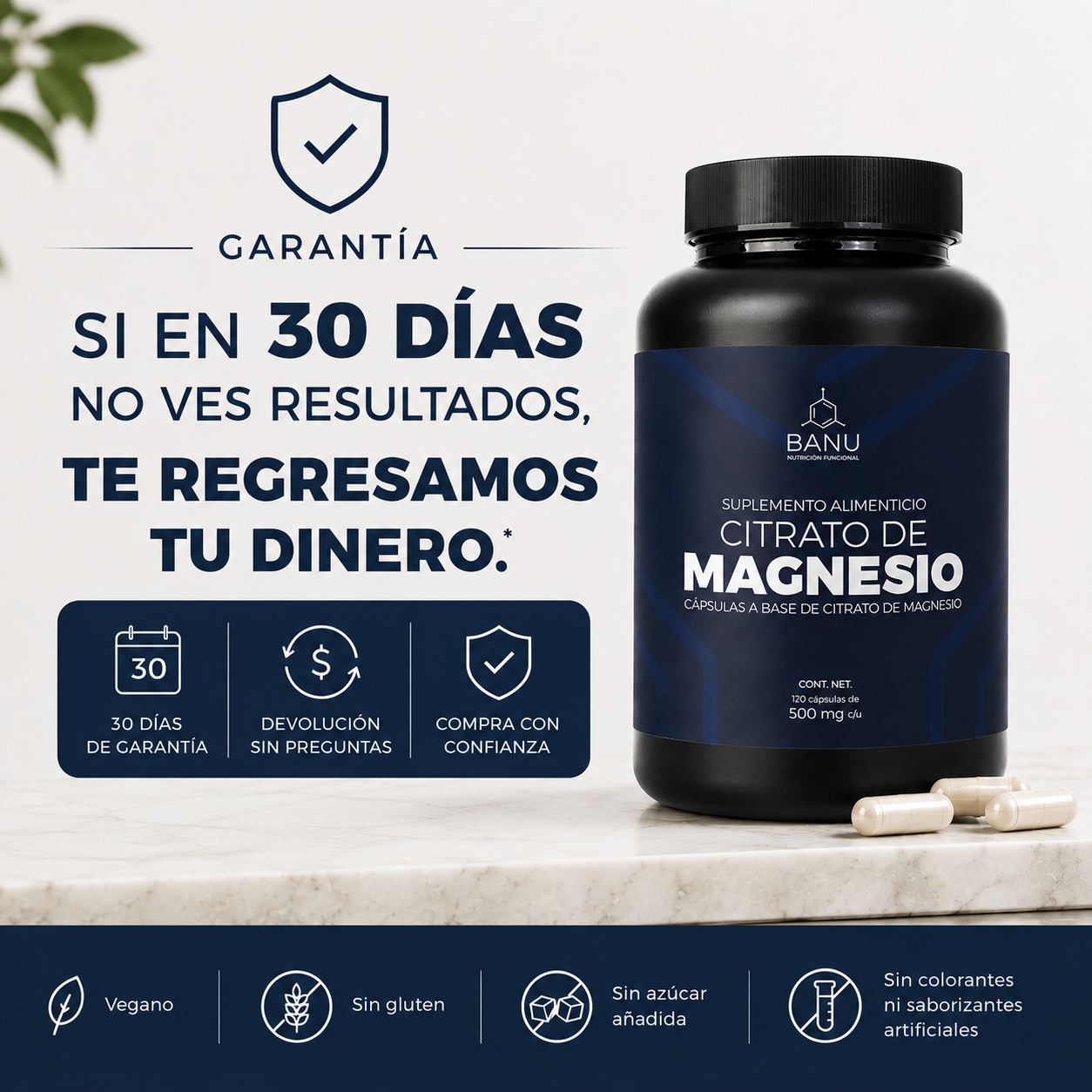 Citrato de Magnesio Vegano 120 Cápsulas 2 Meses - foto 7