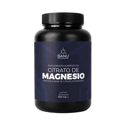 Citrato de Magnesio Vegano • 120 Cápsulas • +2 Meses de Duración
