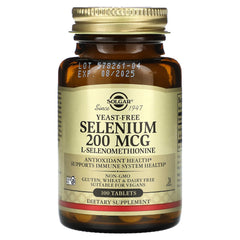 Selenio Solgar • 200MCG • 100 Tabletas