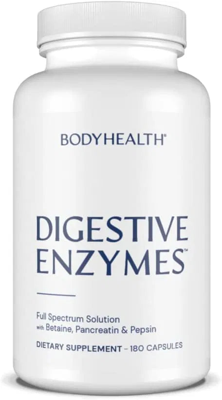 Enzimas Digestivas - BodyHealth - Full Spectrum - 180 Cápsulas