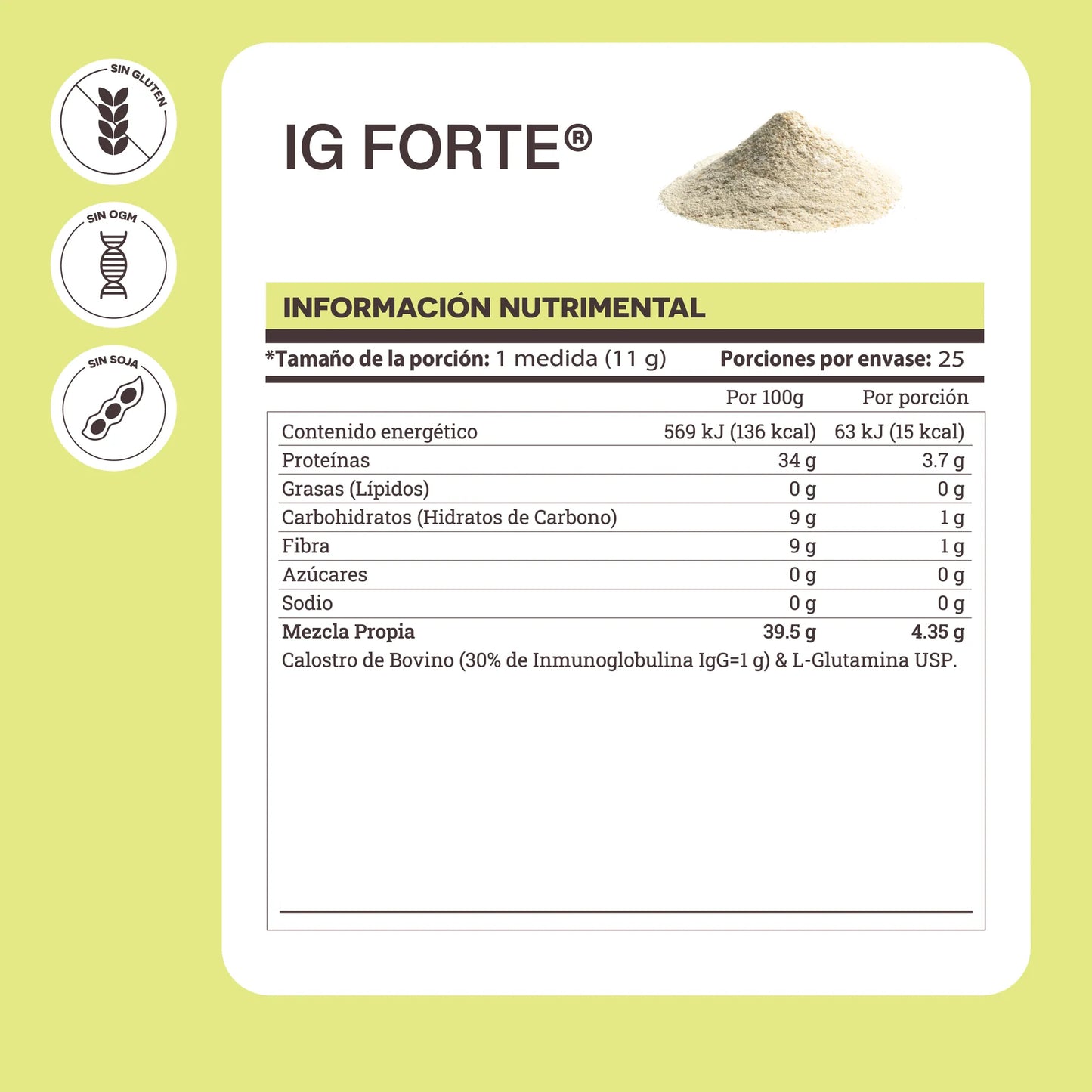 IG-Forte • Calostro de Bovino & L-Glutamina