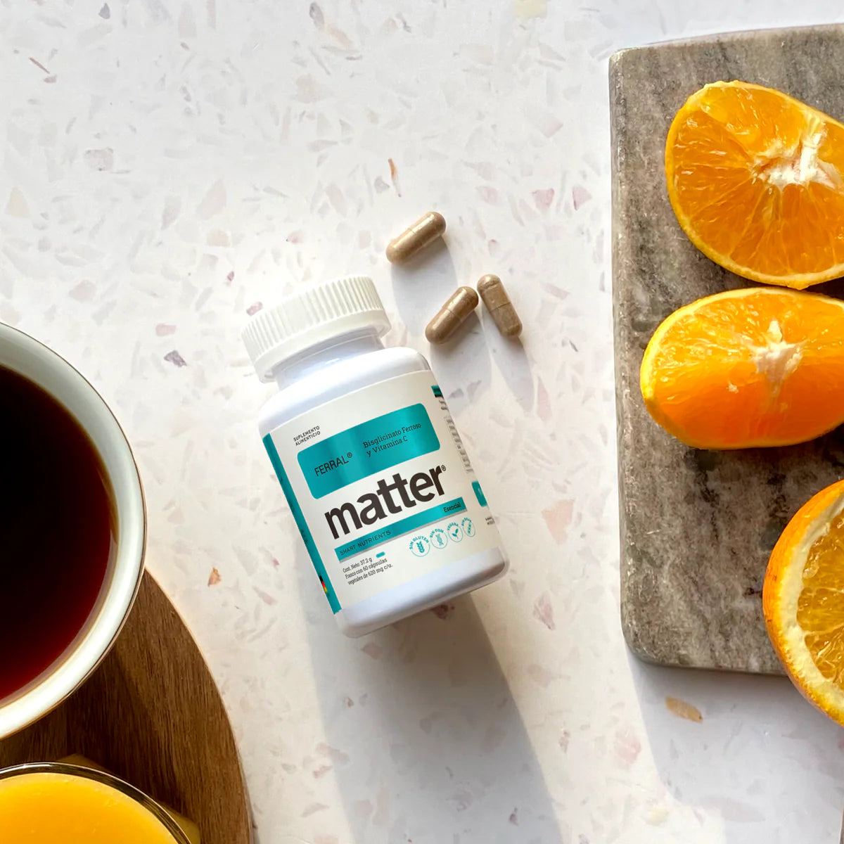 Ferral • Bisglicinato Ferroso & Vitamina C • Matter