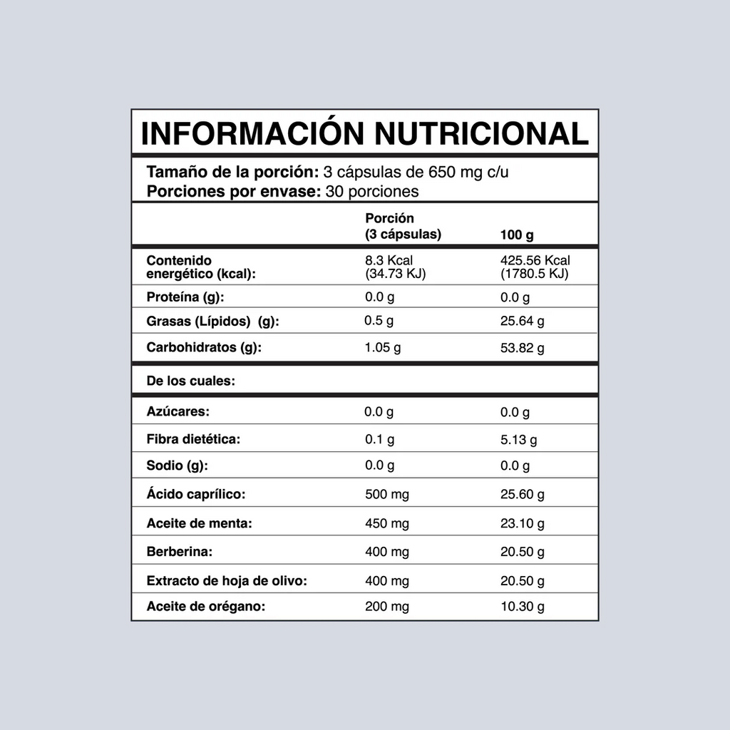 Gut Support Aceite de Orégano 90 Cápsulas nutriADN - foto 2