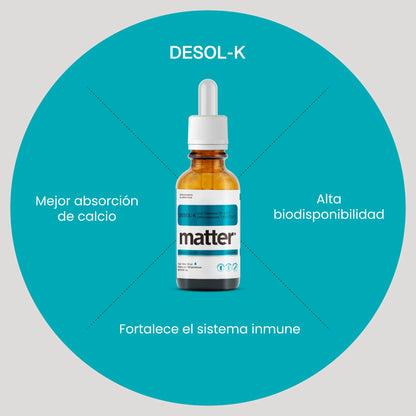 Desol-K • Vitamina D3 + Vitamina K2 (MK-7) • Matter