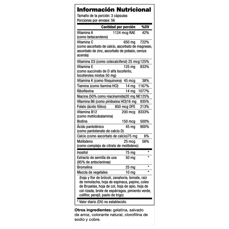 Optimal-V Nutrifii Multivitamínico Ariix en México - foto 2