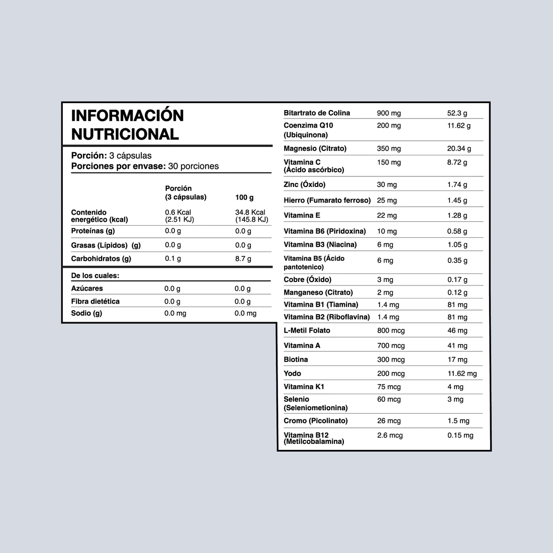 Prenatal Support Multivitamínico 90 Cápsulas nutriADN - foto 4