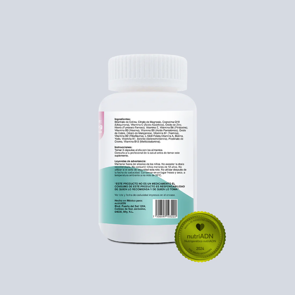 Prenatal Support Multivitamínico 90 Cápsulas nutriADN - foto 2