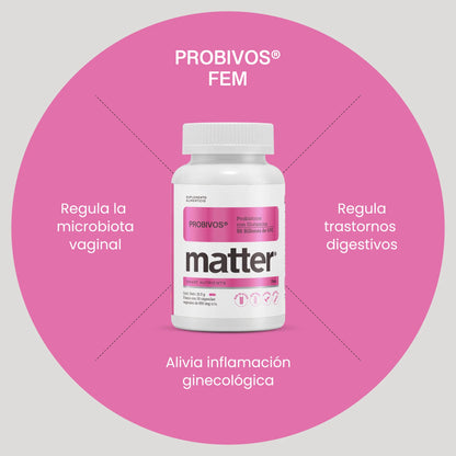 Probivos Fem • Probióticos con Glutamina para Mujer