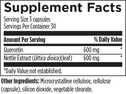 Quercetin + Nettles - Design For Health - 90 Cápsulas Vegetarianas