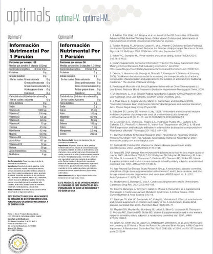 Optimiix V • Optimiix M • Nutrifii • Vitaminas y Minerales