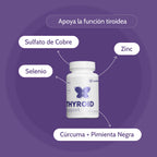 Thyroid Support Selenio + Zinc 60 Cápsulas nutriADN